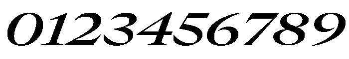 GTCanon LExtendedSemiboldItalic Font OTHER CHARS
