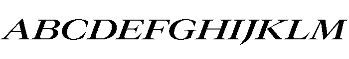 GTCanon LExtendedSemiboldItalic Font UPPERCASE