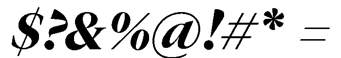 GTCanon LHeavyItalic 2 Font OTHER CHARS