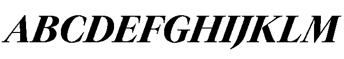 GTCanon LHeavyItalic 2 Font UPPERCASE