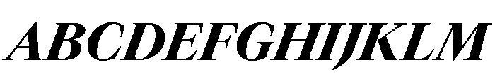 GTCanon LHeavyItalic Font UPPERCASE