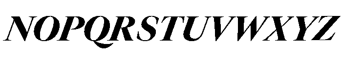 GTCanon LHeavyItalic Font UPPERCASE