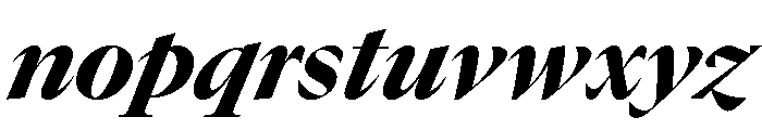 GTCanon LHeavyItalic Font LOWERCASE