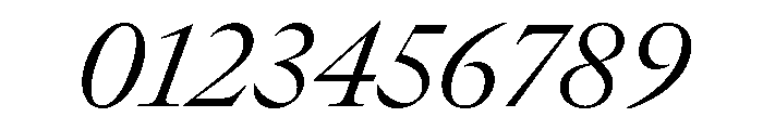 GTCanon LLightItalic Font OTHER CHARS