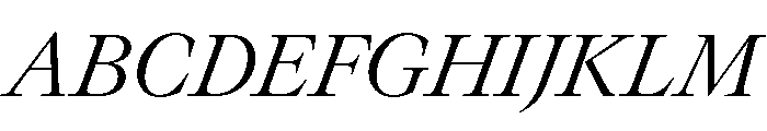 GTCanon LLightItalic Font UPPERCASE