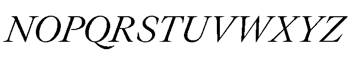 GTCanon LLightItalic Font UPPERCASE