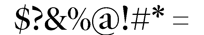 GTCanon LMedium Font OTHER CHARS