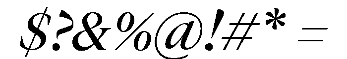 GTCanon LMediumItalic 2 Font OTHER CHARS
