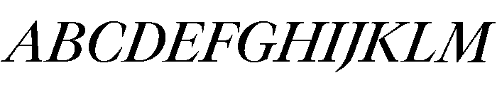 GTCanon LMediumItalic 2 Font UPPERCASE