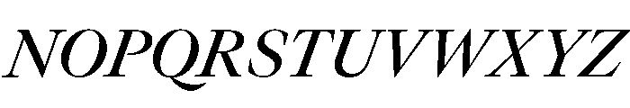 GTCanon LMediumItalic 2 Font UPPERCASE