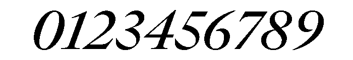 GTCanon LMediumItalic Font OTHER CHARS