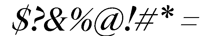 GTCanon LMediumItalic Font OTHER CHARS