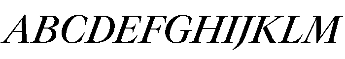 GTCanon LMediumItalic Font UPPERCASE