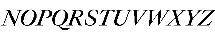 GTCanon LMediumItalic Font UPPERCASE