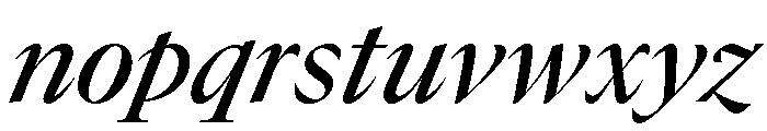 GTCanon LMediumItalic Font LOWERCASE