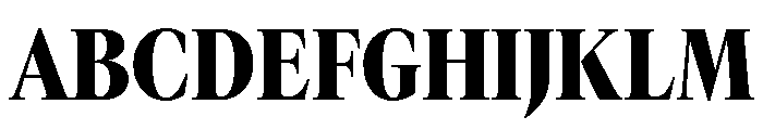 GTCanon LNarrowBlack 2 Font UPPERCASE