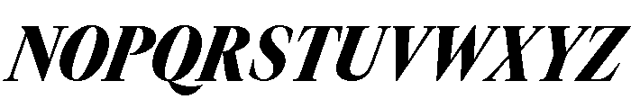 GTCanon LNarrowBlackItalic 2 Font UPPERCASE