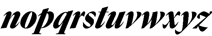 GTCanon LNarrowBlackItalic 2 Font LOWERCASE