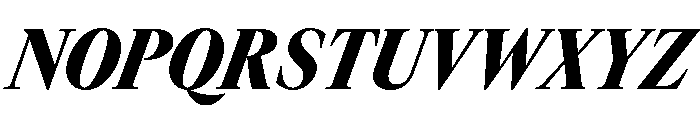 GTCanon LNarrowBlackItalic Font UPPERCASE