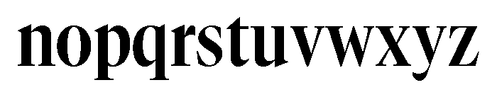 GTCanon LNarrowBold 2 Font LOWERCASE