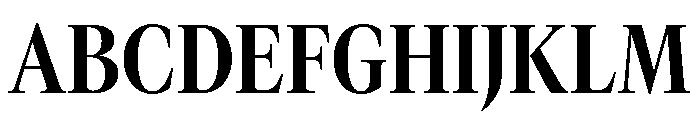 GTCanon LNarrowBold Font UPPERCASE