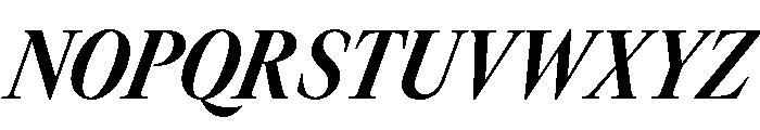 GTCanon LNarrowBoldItalic Font UPPERCASE