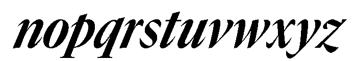GTCanon LNarrowBoldItalic Font LOWERCASE