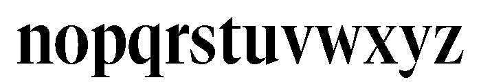 GTCanon LNarrowBold Font LOWERCASE