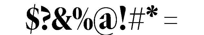 GTCanon LNarrowHeavy 2 Font OTHER CHARS