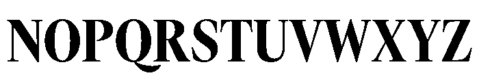 GTCanon LNarrowHeavy Font UPPERCASE