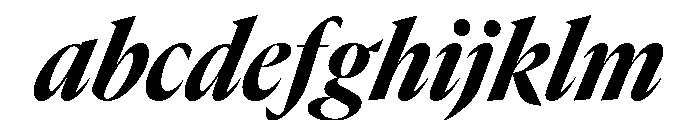 GTCanon LNarrowHeavyItalic 2 FONT