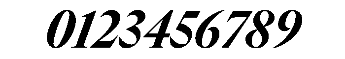 GTCanon LNarrowHeavyItalic Font OTHER CHARS