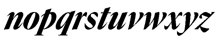 GTCanon LNarrowHeavyItalic Font LOWERCASE