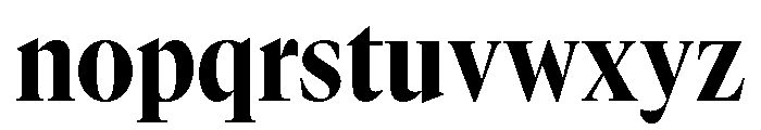 GTCanon LNarrowHeavy Font LOWERCASE