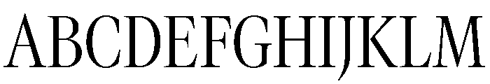 GTCanon LNarrowLight 2 Font UPPERCASE