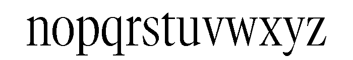 GTCanon LNarrowLight 2 Font LOWERCASE