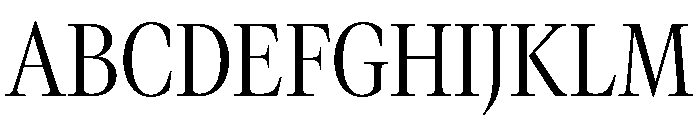 GTCanon LNarrowLight Font UPPERCASE