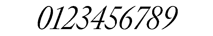 GTCanon LNarrowLightItalic Font OTHER CHARS