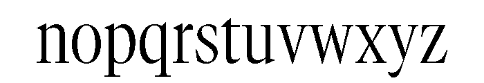 GTCanon LNarrowLight Font LOWERCASE