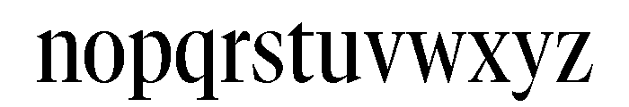 GTCanon LNarrowMedium 2 Font LOWERCASE