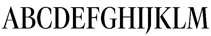 GTCanon LNarrowMedium Font UPPERCASE