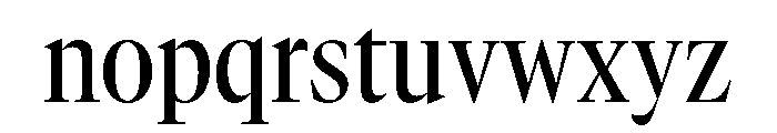 GTCanon LNarrowMedium Font LOWERCASE