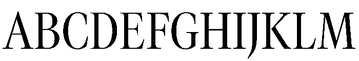 GTCanon LNarrowRegular 2 Font UPPERCASE