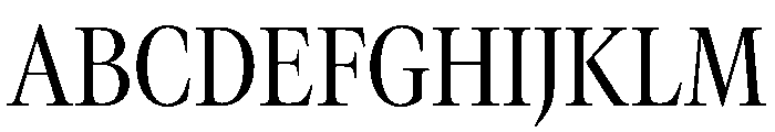 GTCanon LNarrowRegular Font UPPERCASE
