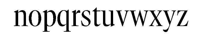 GTCanon LNarrowRegular Font LOWERCASE