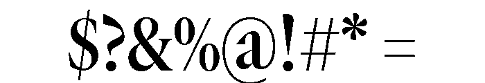 GTCanon LNarrowSemibold Font OTHER CHARS