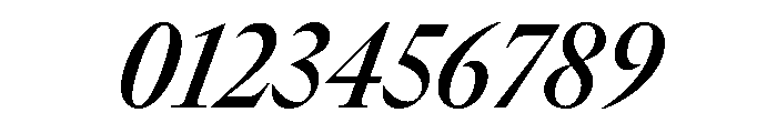 GTCanon LNarrowSemiboldItalic Font OTHER CHARS