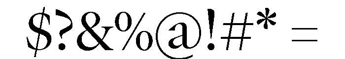 GTCanon LRegular 2 Font OTHER CHARS