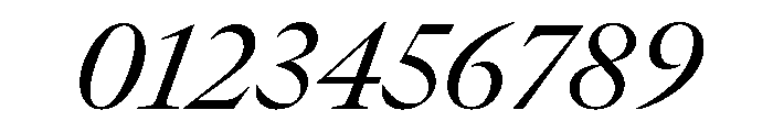 GTCanon LRegularItalic 2 Font OTHER CHARS