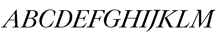 GTCanon LRegularItalic 2 Font UPPERCASE